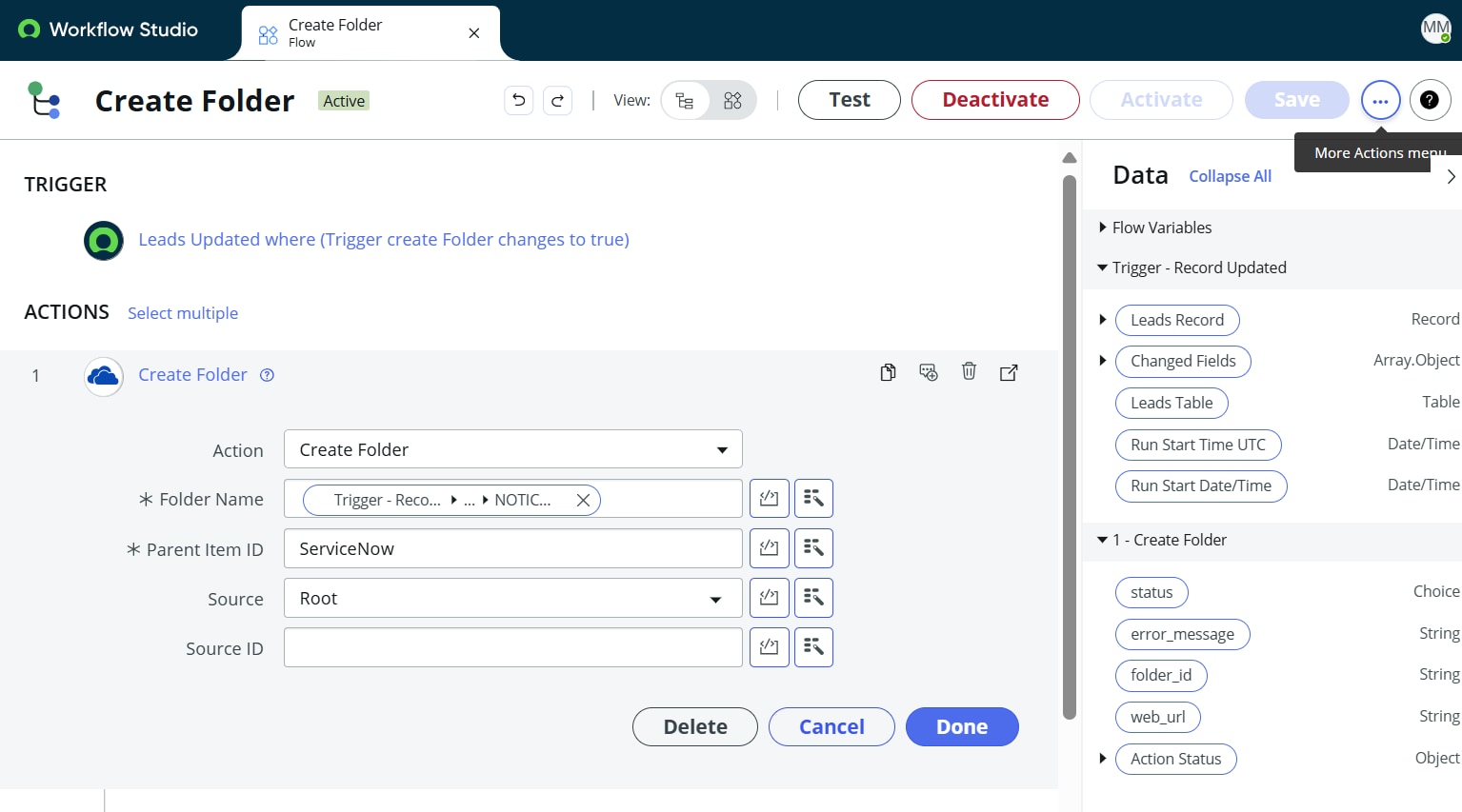 Flow to create a folder using Microsoft OneDrive S... Page 2
